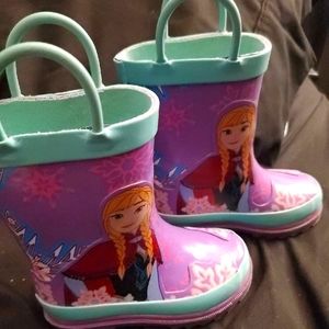 Frozen rain boots